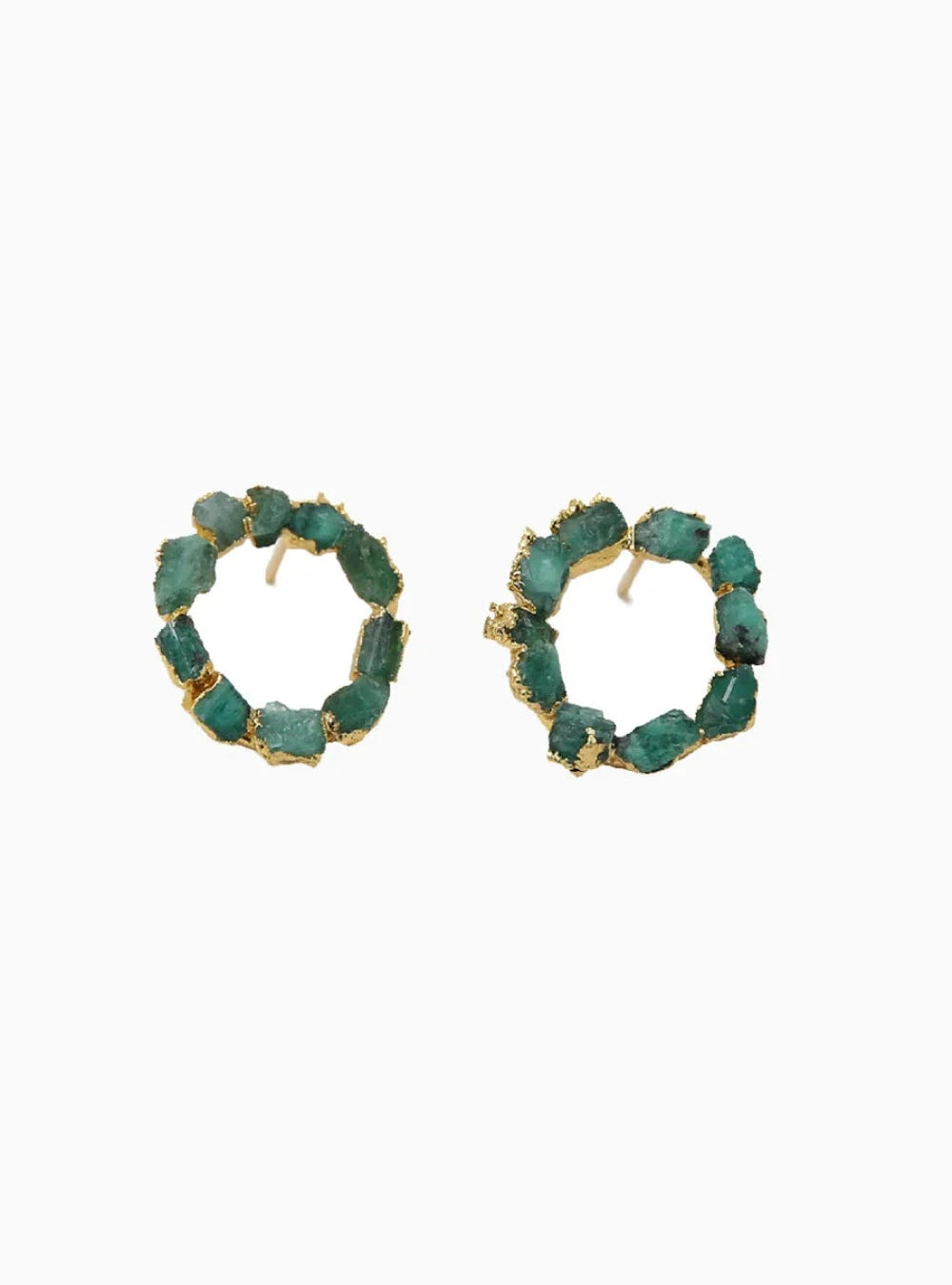 Corona Emerald Earrings