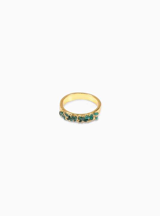 Mosaico Emerald Ring